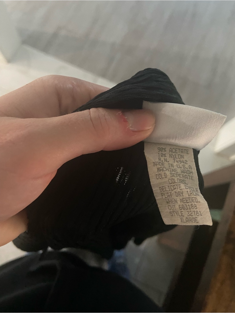 Cool, black shirt sleeve button down - Picture 5 of 5